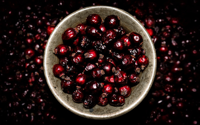 Cranberries bowl black table top free wallpaper for desktop - medium preview image