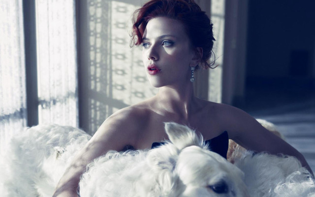 Woman dog sheep fashion neoclassicism free wallpaper for desktop - medium preview image