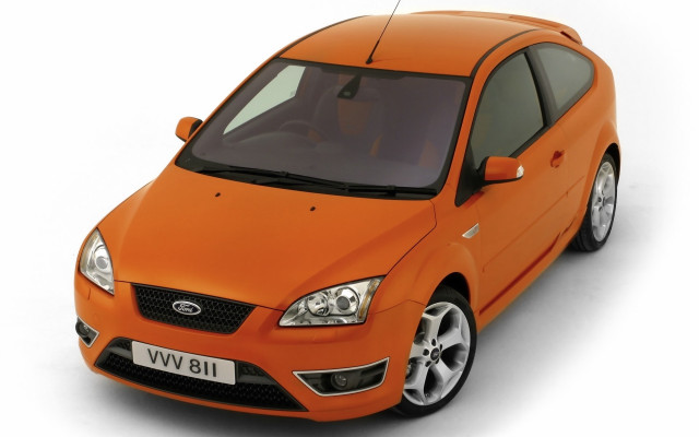 Orange car black car white free wallpaper for desktop - medium preview image