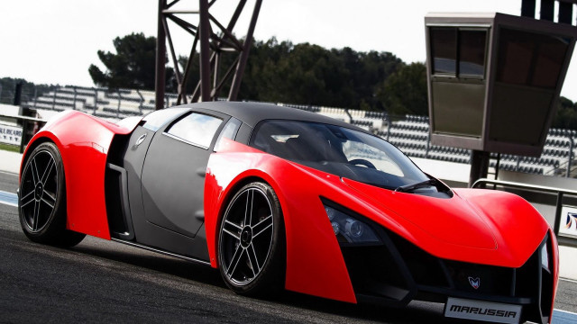 Red gray sports car race #2 free wallpaper for desktop - medium preview image