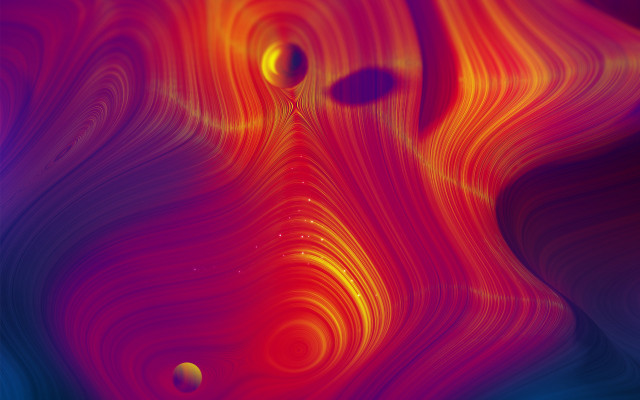 Colorful swirly fractals raytraced abstract free wallpaper for desktop - medium preview image