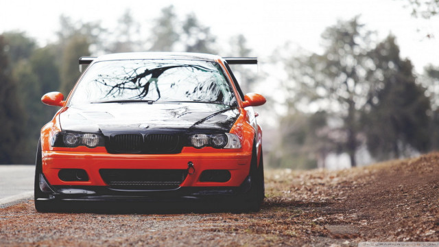 Car tree puzzle widescreen AndrewBell free wallpaper for desktop - medium preview image