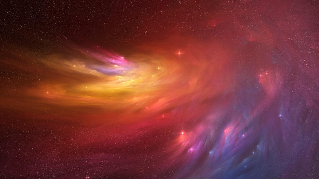 Colorful smoke stars space art free wallpaper for desktop - medium preview image