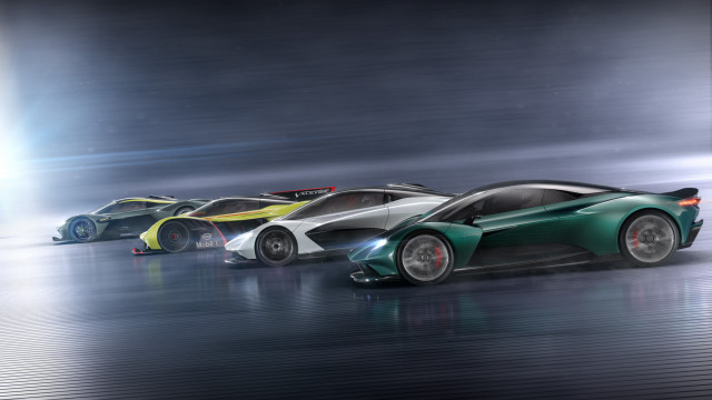 Sports cars line up wet free wallpaper for desktop - medium preview image