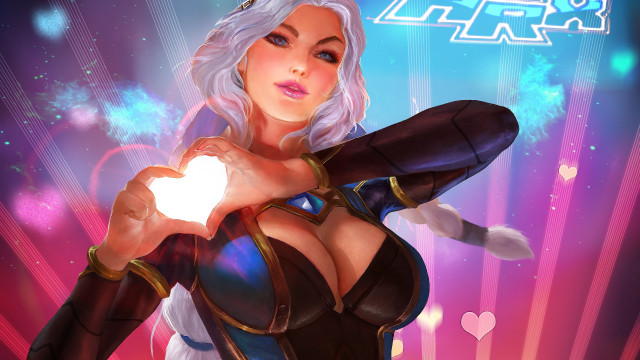 Star wars cosplay heart hands free wallpaper for desktop - medium preview image