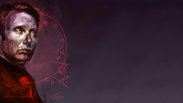 Man clockface red background writing free wallpaper for desktop - medium preview image