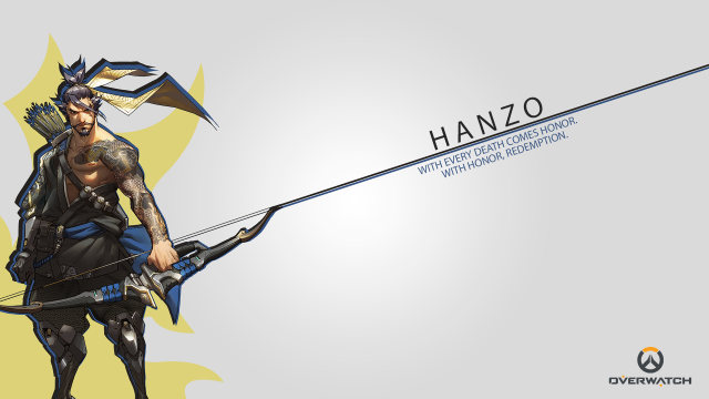 Man bow arrow hanzo wall free wallpaper for desktop - medium preview image