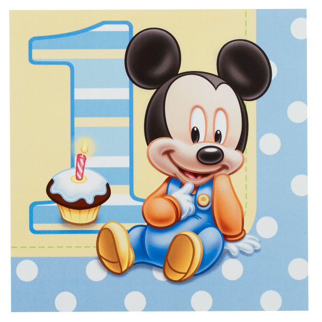 Mickey mouse birthday card cupcake free wallpaper for tablet - medium preview image