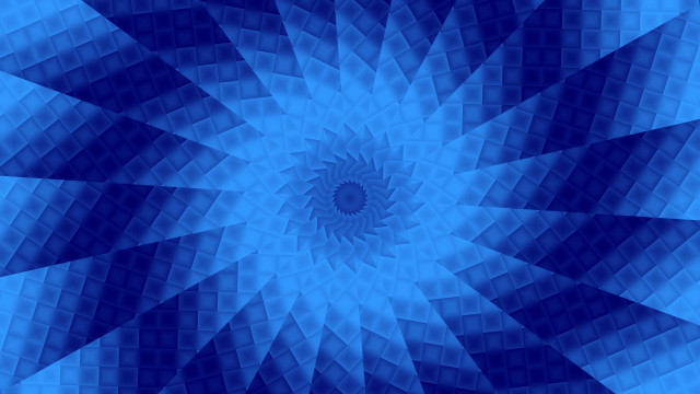 Blue white circular design fractal free wallpaper for desktop - medium preview image