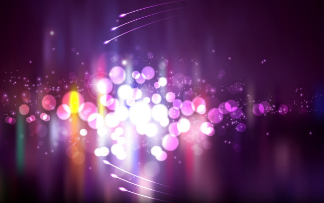 Blurry bright light stars bokeh free wallpaper for desktop - medium preview image