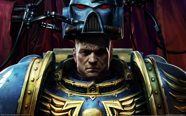 Antipodeans helmet metal armor warhammer free wallpaper for desktop - medium preview image