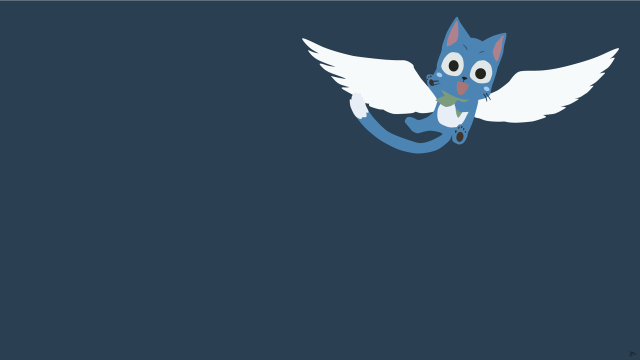 Blue cat winged flying green free wallpaper for desktop - medium preview image