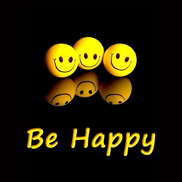 Smiley faces be happy black free wallpaper for tablet - medium preview image