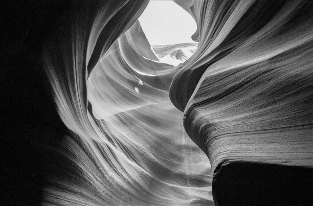 Canyon slot person sky ansel free wallpaper for desktop - medium preview image