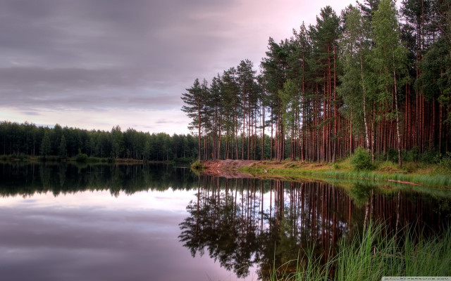 Lake forest sky mountains nature #2 free wallpaper for desktop - medium preview image
