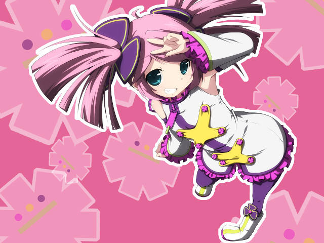 Pink hair yayoi inspired alice free wallpaper for desktop - medium preview image