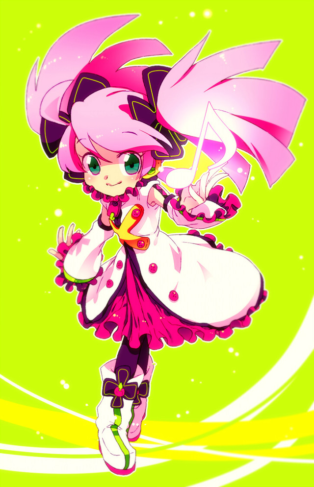Pink umbrella cartoon girl rococo free wallpaper for mobile - medium preview image