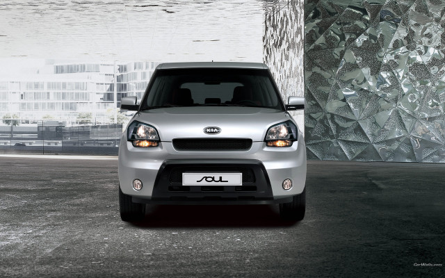 Silver car parked parking lot free wallpaper for desktop - medium preview image