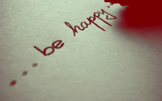 Happy be written close up free wallpaper for desktop - medium preview image