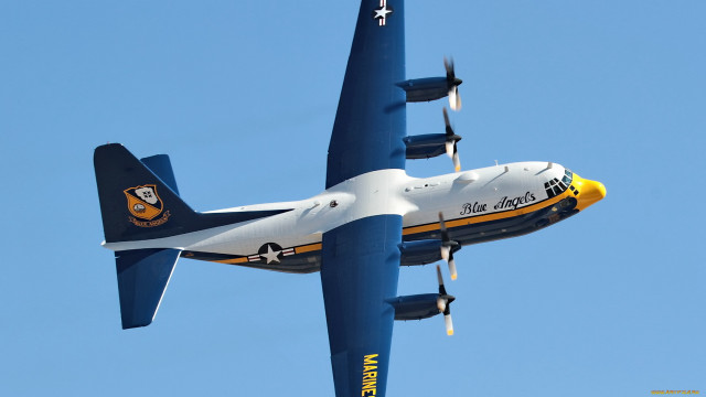 Blue white airplane propellers digital free wallpaper for desktop - medium preview image