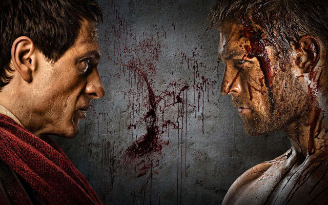 Bloodied men promotional art older free wallpaper for desktop - medium preview image