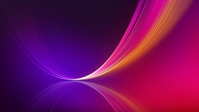 Purple pink curved reflection synchromism free wallpaper for desktop - medium preview image