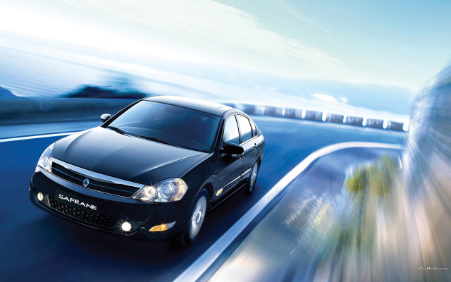 Car driving mountain road digital free wallpaper for desktop - medium preview image