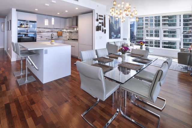 Kitchen dining table chairs island free wallpaper for desktop - medium preview image