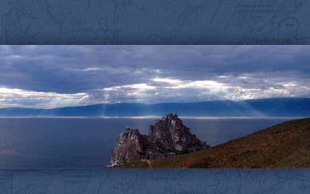 Mountain lake sky clouds bridge free wallpaper for desktop - medium preview image