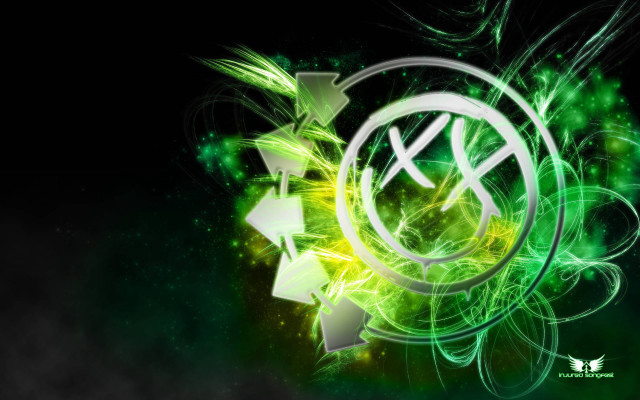 Green white abstract arrows constellation free wallpaper for desktop - medium preview image