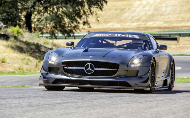 Mercedes sports car race track #2 free wallpaper for desktop - medium preview image