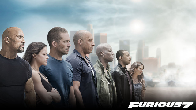 Furious7 city skyline crowd realistic free wallpaper for desktop - medium preview image