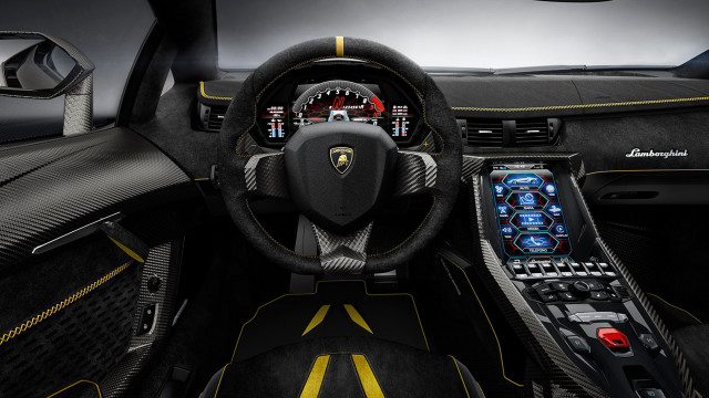 Car dashboard steeringwheel digitaldisplay controlpanel free wallpaper for desktop - medium preview image