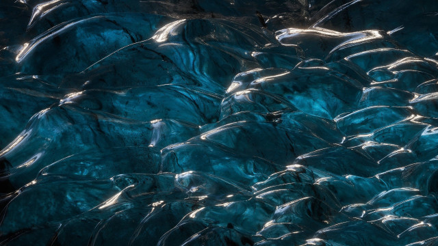 Blue rock reflection abstract bubble free wallpaper for desktop - medium preview image