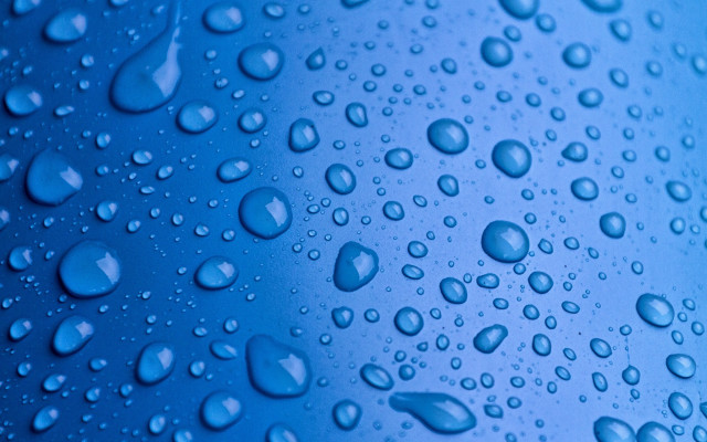 Blue bottle water drop bubble free wallpaper for desktop - medium preview image