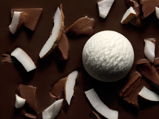 Chocolate dessert white chocolate bite free wallpaper for desktop - medium preview image