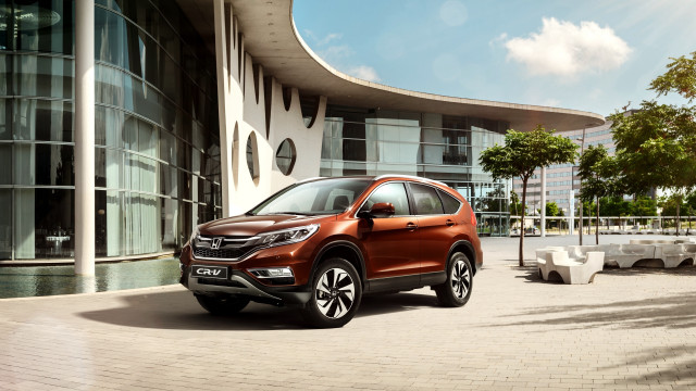 Red honda crv building circular free wallpaper for desktop - medium preview image