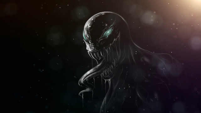 Alien glowing head sinister astronaut free wallpaper for desktop - medium preview image
