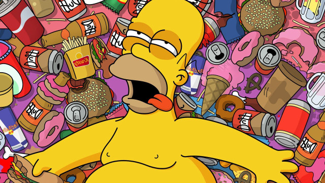 Cartoon character food drinks junk free wallpaper for desktop - medium preview image