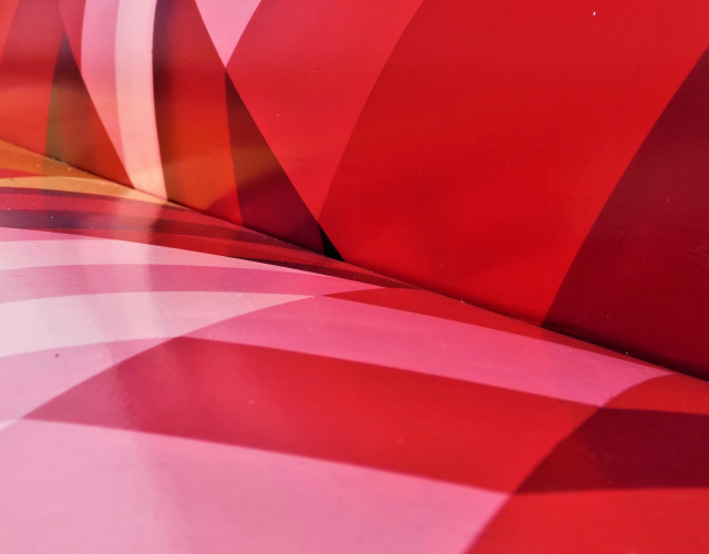 Red white abstract stripe geometric free wallpaper for desktop - medium preview image