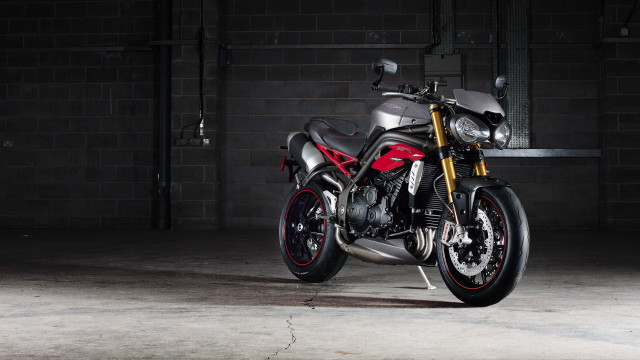 Motorcycle garage brickwall blackdoor redtire free wallpaper for desktop - medium preview image