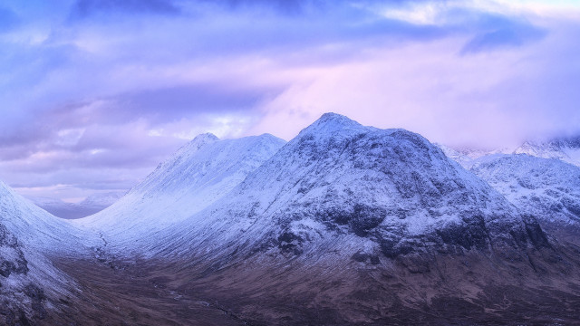Snowy mountain range cloudy sky #5 free wallpaper for desktop - medium preview image