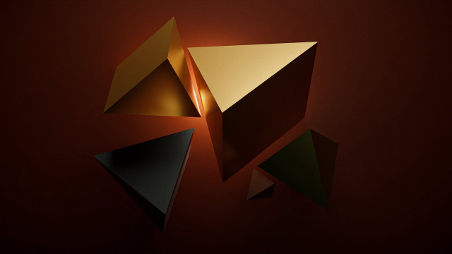 Red wall gold black abstract free wallpaper for desktop - medium preview image