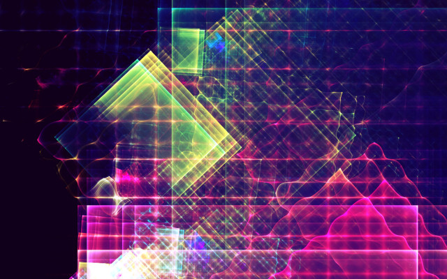 Colorful abstract volumetric lights night free wallpaper for desktop - medium preview image