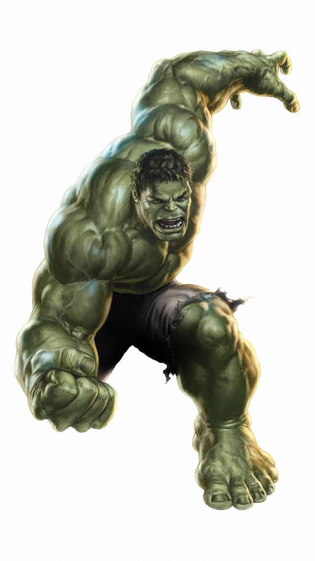 Hulk jumping male muscular realistic free wallpaper for mobile - medium preview image
