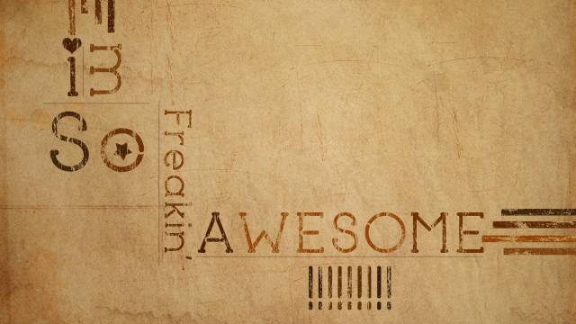 Happy awesome message paper funk free wallpaper for desktop - medium preview image