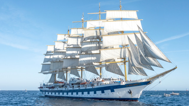 Sailboat berndfasching rococo flemishsky ocean free wallpaper for desktop - medium preview image