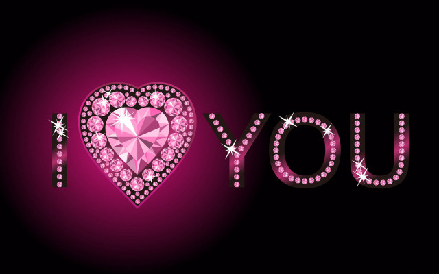 Pink heart you stars image free wallpaper for desktop - medium preview image