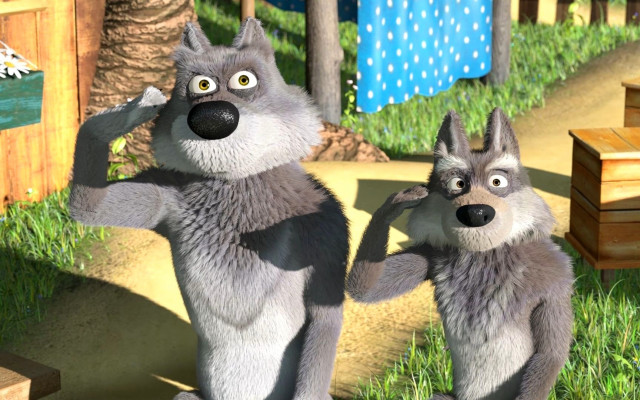 Furry animals field fence bush free wallpaper for desktop - medium preview image