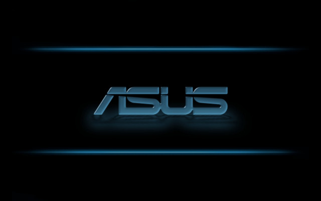 Asus blue lights dark background free wallpaper for desktop - medium preview image